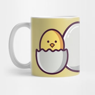 cute chick hatches from the egg Mug